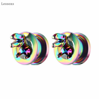 Leosoxs 2 bucăți stil exploziv Longan gheare cap de pasăre și expansiune ureche 6 mm-25 mm piercing bijuterii