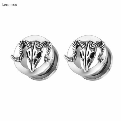 Leosoxs 2 bucăți stil exploziv Longan gheare cap de pasăre și expansiune ureche 6 mm-25 mm piercing bijuterii