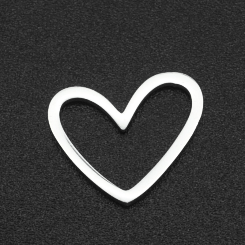 5 buc/lot 316 oțel inoxidabil inimă geometrică bricolaj cercei farmec conector comerț cu ridicata de calitate superioară constatări Accpet comandă OEM