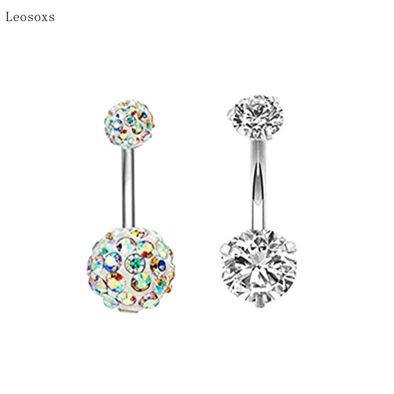 Leosoxs 4 buc. Produs nou pentru petrecere a timpului liber Set combinat din oțel inoxidabil Bijuterii pentru piercing pentru buric