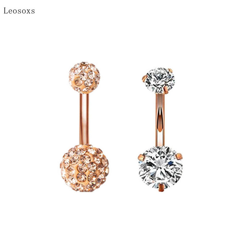 Leosoxs 4 buc. Produs nou pentru petrecere a timpului liber Set combinat din oțel inoxidabil Bijuterii pentru piercing pentru buric