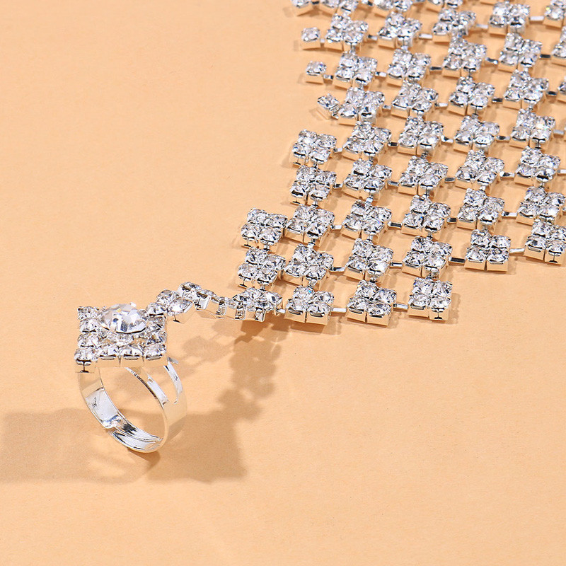 Stonefans Fashion teljes strassz bokalánc lábujj gyűrűs karkötő nőknek Bohemian Beach Crystal Finger bokalánc mezítlábas ékszerek