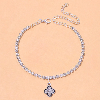 Stonefans Summer Women Hollow Strass Inimă gleznă En-gros Moda Beach Star Pandantiv gleznă Brățară Tenis Lanț Bijuterii