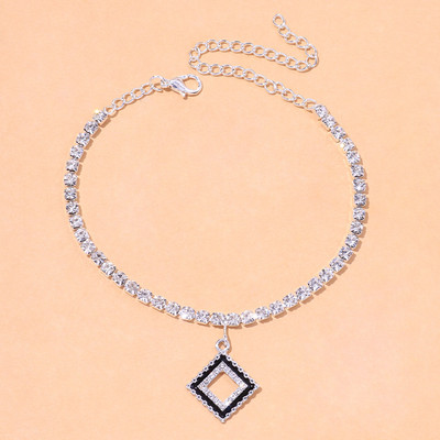 Stonefans Summer Women Hollow Strass Inimă gleznă En-gros Moda Beach Star Pandantiv gleznă Brățară Tenis Lanț Bijuterii