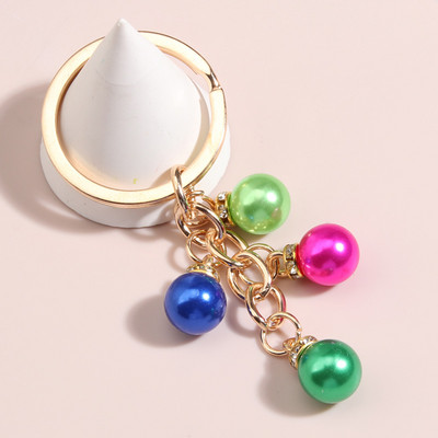 Roztomilý prívesok na kľúče s farebnými korálkami, prívesok na kľúče, dizajn šperkov, prívesky na kľúče pre ženy a mužov, doplnok do kabelky, DIY ručne vyrobené šperky, darčeky