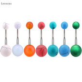 Leosoxs 1 buc Set de unghii pentru buric, stil de explozie, opal simplu, bijuterii pentru piercing