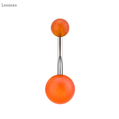 Leosoxs 1 buc Set de unghii pentru buric, stil de explozie, opal simplu, bijuterii pentru piercing