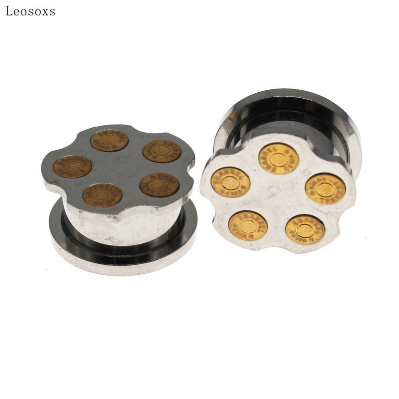 Piercing do ucha Leosoxs, 2 ks, kórejská móda z nehrdzavejúcej ocele, v tvare guľky.