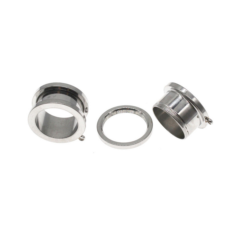 Leosoxs 1 pereche dopuri pentru urechi din oțel inoxidabil, tuneluri, cercei suspendați, expansori pentru urechi, 6-25 mm, bijuterii pentru piercing pentru corp Nou