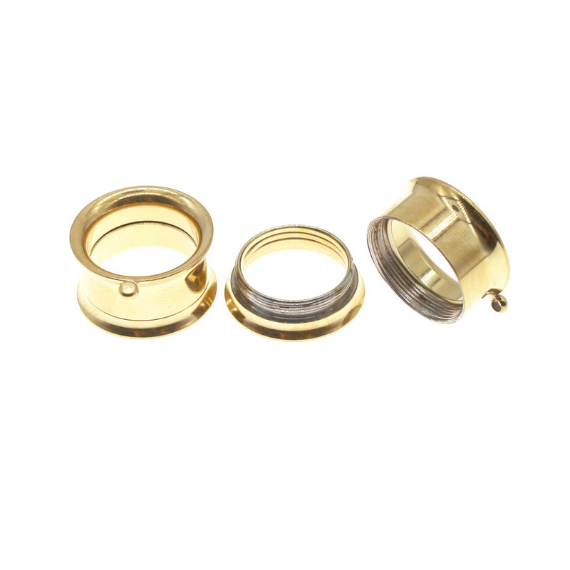 Leosoxs 1 pereche dopuri pentru urechi din oțel inoxidabil, tuneluri, cercei suspendați, expansori pentru urechi, 6-25 mm, bijuterii pentru piercing pentru corp Nou