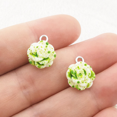 30 de bucăți Breloc cu trandafiri din rășină Smalț din rășină cu trandafir roșu Pandantive pentru femei Brățară bricolaj Breloc Mărgele Bijuterii Găsirea unui cadou zilnic