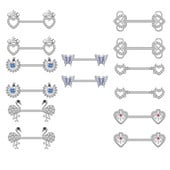 Leosoxs 1 pereche de bijuterii pentru piercing pentru unghii, pentru comerț electronic european și american