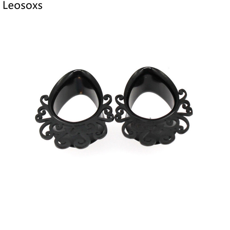 Piercing do uší Leosoxs z nehrdzavejúcej ocele s dvojitým rozšírením, tunely do uší, rozširovač uší, 8-25 mm, módne šperky, nové