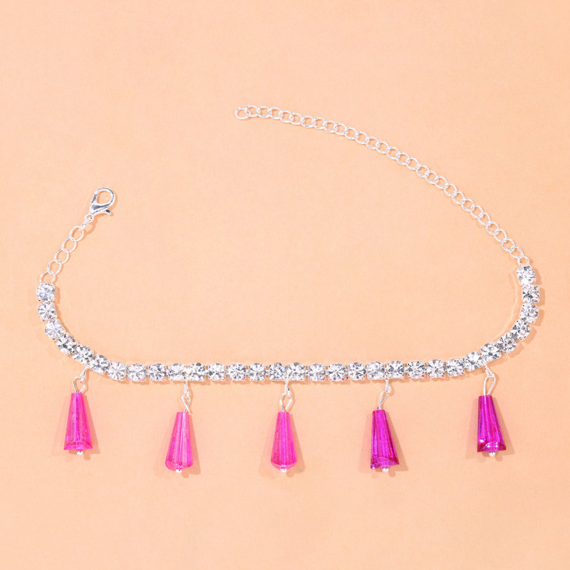 Stonefans Fashion Crystal Pandantiv gleznă brățară pe picior pentru femei Boho strass tenis glezne bijuterii lanț pentru picioare