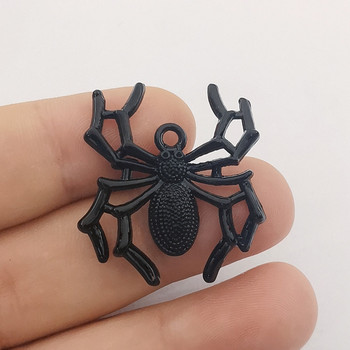 4 τμχ 34x31mm Γούρια Spider Halloween Antique Κατασκευής Κρεμαστό Vintage Θιβετιανό Ασημί Χρώμα DIY Χειροποίητα κοσμήματα Σχεδιαστής γούρια