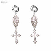 Leosoxs 2 buc. Bijuterii piercing cu amplificator pentru ureche în cruce