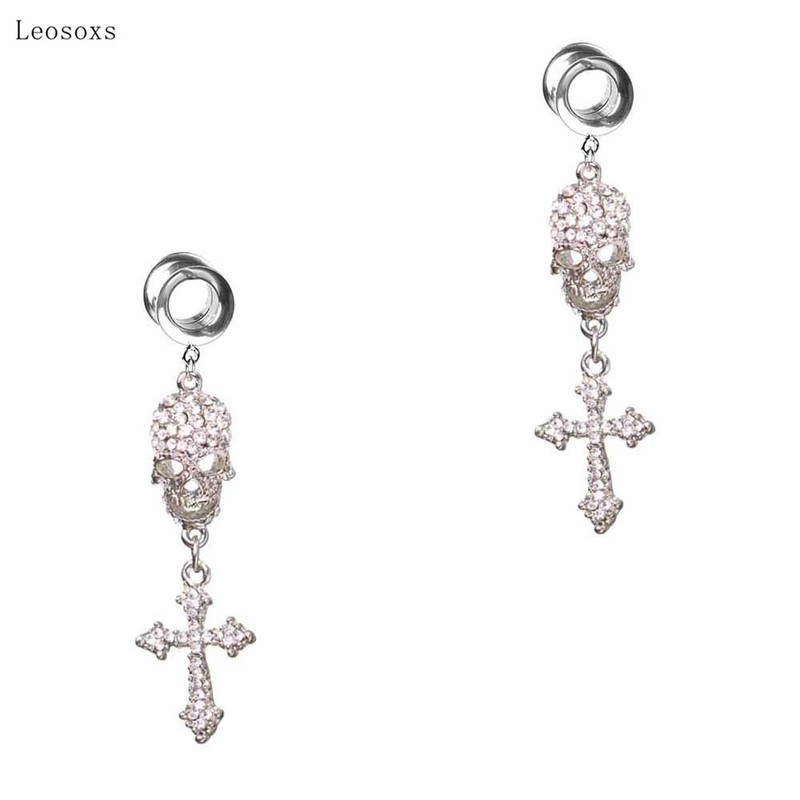 Leosoxs 2 buc. Bijuterii piercing cu amplificator pentru ureche în cruce