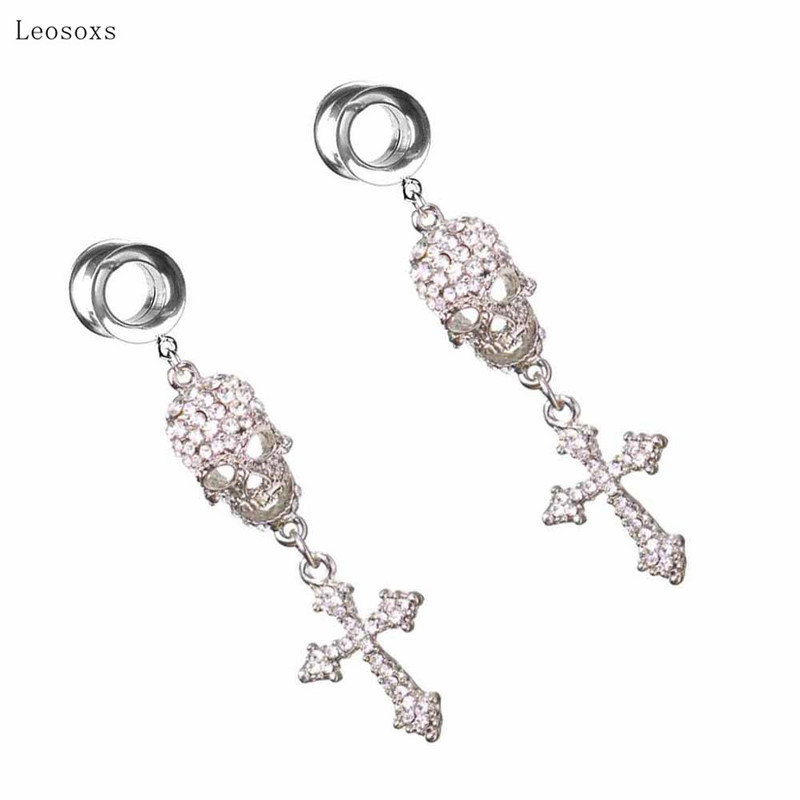 Leosoxs 2 buc. Bijuterii piercing cu amplificator pentru ureche în cruce