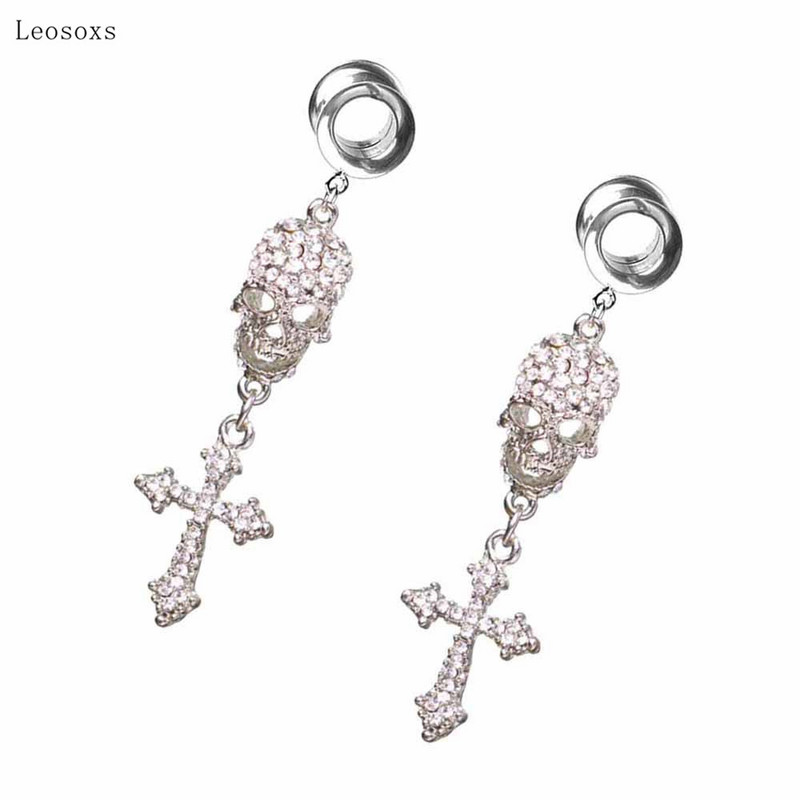 Leosoxs 2 buc. Bijuterii piercing cu amplificator pentru ureche în cruce