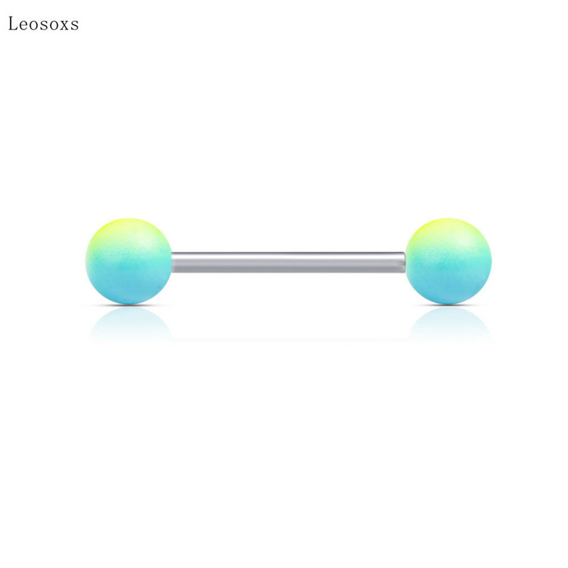 Leosoxs 12 buc. Produs nou Personality Sweet Multicolor Tongue Nail Set Body Piercing Bijuterii