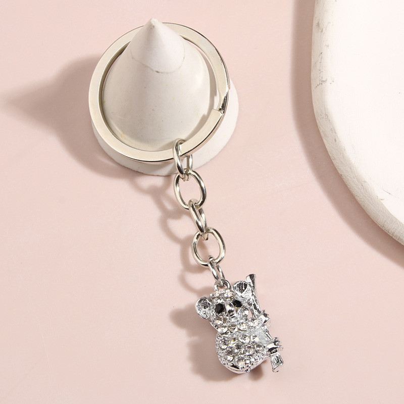 Breloc drăguț emailat Koala Breloc Animal Breloc Cadouri suvenir pentru femei Bărbați Accesoriu geantă Chei de mașină Bijuterii DIY