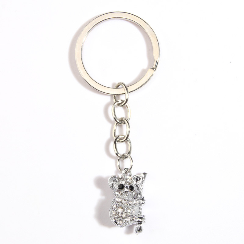 Breloc drăguț emailat Koala Breloc Animal Breloc Cadouri suvenir pentru femei Bărbați Accesoriu geantă Chei de mașină Bijuterii DIY