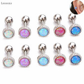 Leosoxs 2db Trend Personality rozsdamentes acél menetes fülbevaló Exquisite piercing ékszer