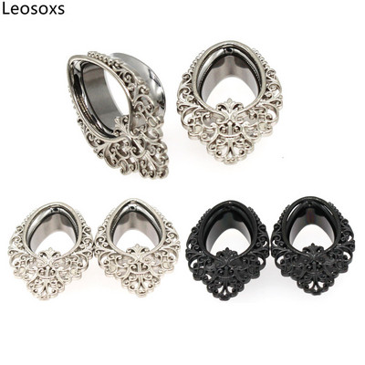 Leosoxs 2db Rozsdamentes acél vízcsepp füllyukasztó dugók bővítők 8-25mm testékszerek piercing fülmérők alagutak