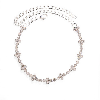 Stonefans Full Rhinestone Chain Малък кръст глезен за жени Безплатна доставка Simple Charms Jewelry