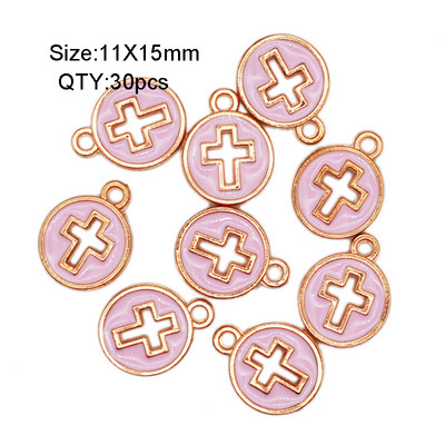 30 buc./lot, culoare bomboană, picături de ulei, brelocuri, bricolaj, brățară, colier, pandantiv pentru bijuterii lucrate manual