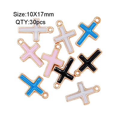 30 buc./lot, culoare bomboană, picături de ulei, brelocuri, bricolaj, brățară, colier, pandantiv pentru bijuterii lucrate manual