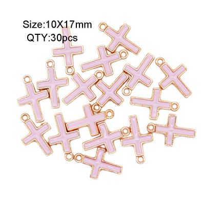 30 buc./lot, culoare bomboană, picături de ulei, brelocuri, bricolaj, brățară, colier, pandantiv pentru bijuterii lucrate manual