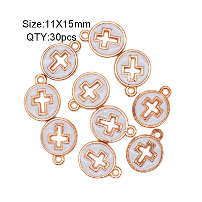 30 buc./lot, culoare bomboană, picături de ulei, brelocuri, bricolaj, brățară, colier, pandantiv pentru bijuterii lucrate manual