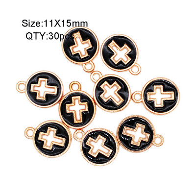 30 buc./lot, culoare bomboană, picături de ulei, brelocuri, bricolaj, brățară, colier, pandantiv pentru bijuterii lucrate manual