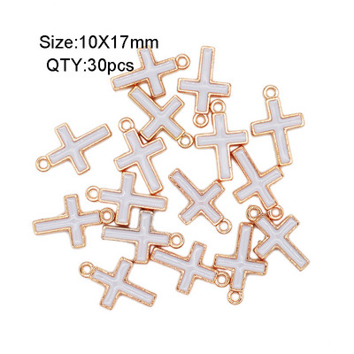 30 buc./lot, culoare bomboană, picături de ulei, brelocuri, bricolaj, brățară, colier, pandantiv pentru bijuterii lucrate manual