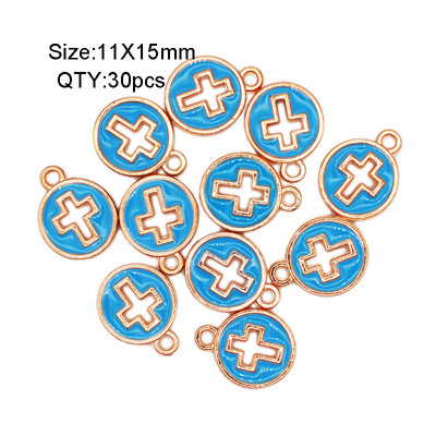 30 buc./lot, culoare bomboană, picături de ulei, brelocuri, bricolaj, brățară, colier, pandantiv pentru bijuterii lucrate manual