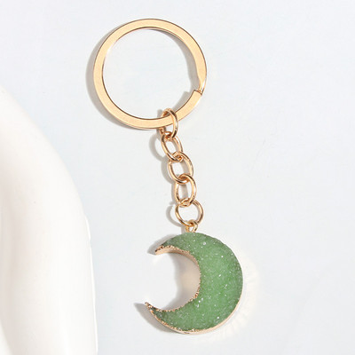 Breloc cu lună drăguț Breloc din rășină Breloc Crescent Cadou de suvenir pentru femei Bărbați Accesoriu geantă Cay Keys DIY Bijuterii simple