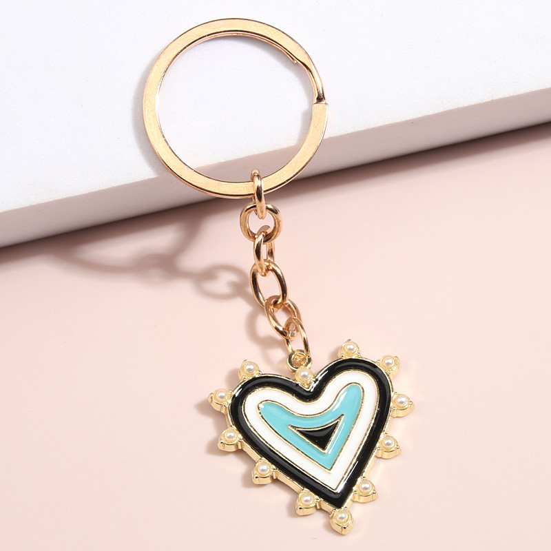 Breloc drăguț emailat Inimă Breloc Iubire Breloc Cadou de Ziua Îndrăgostiților Pentru iubitorii de cuplu Accesoriu poșetă DIY Bijuterii simple