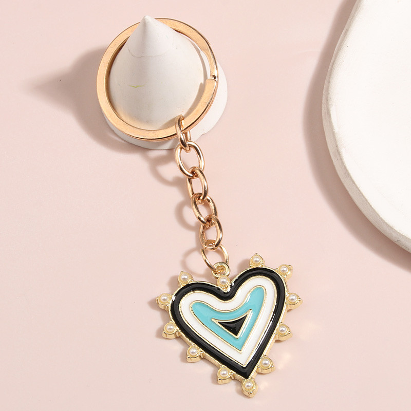 Breloc drăguț emailat Inimă Breloc Iubire Breloc Cadou de Ziua Îndrăgostiților Pentru iubitorii de cuplu Accesoriu poșetă DIY Bijuterii simple