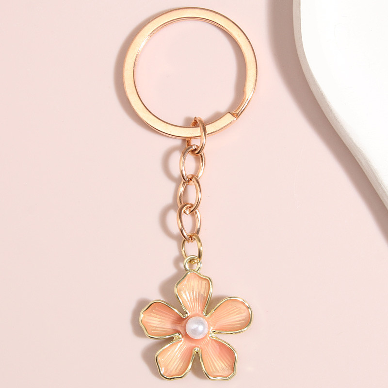 Breloc drăguț cu flori de perle Breloc emailat pentru femei, fete, accesoriu pentru geantă, bricolaj, lucrat manual, cadouri de bijuterii simple
