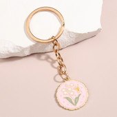 Χαριτωμένο μπρελόκ με σμάλτο λουλούδι μπρελόκ Πεταλούδα Μπρελόκ Nature Μπρελόκ για γυναίκες Ανδρικές τσάντες Αξεσουάρ Κλειδιά αυτοκινήτου Δώρα κοσμημάτων DIY