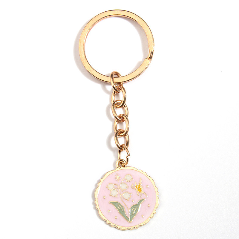 Χαριτωμένο μπρελόκ με σμάλτο λουλούδι μπρελόκ Πεταλούδα Μπρελόκ Nature Μπρελόκ για γυναίκες Ανδρικές τσάντες Αξεσουάρ Κλειδιά αυτοκινήτου Δώρα κοσμημάτων DIY