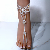 Stonefans, de lux, strasuri, bratari, bratari, bijuterii de plaja, moda, lanț rotund pentru picioare, sandale pentru glezna pentru femei
