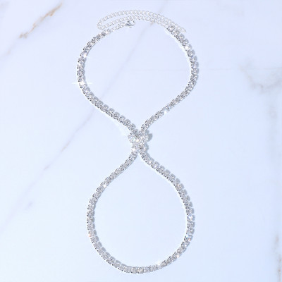 Stonefans Fashion Strass Fluture gleznă Brățări Bijuterii de plajă Lanț pentru picioare Toc înalt Sandale gleznă Accesorii pentru femei