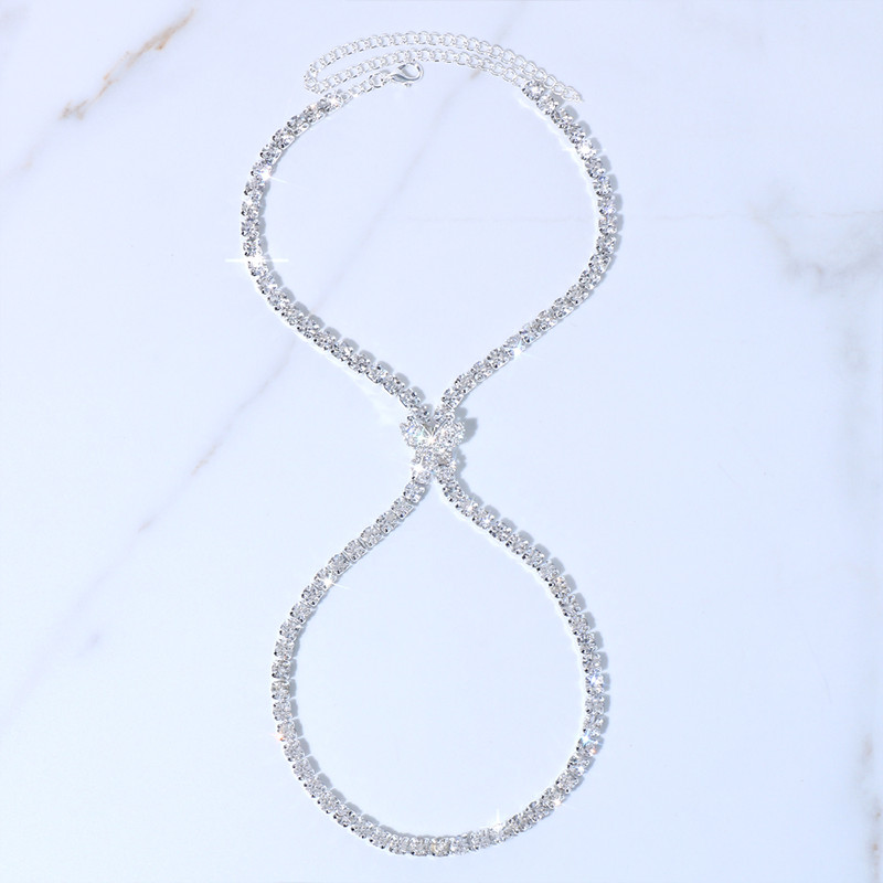 Stonefans Fashion Strass Fluture gleznă Brățări Bijuterii de plajă Lanț pentru picioare Toc înalt Sandale gleznă Accesorii pentru femei