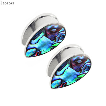 Leosoxs 2 Pcs 6-16mm New Fashion Water Drop Auricle Earplugs Body Piercing Jewelry Piercing Extender βύσματα και τούνελ