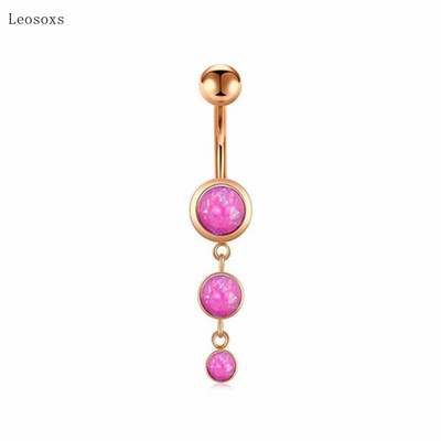Leosoxs 1 buc. Bijuterii piercing pentru buric, cu zircon, costum personalizat cu minge de mână