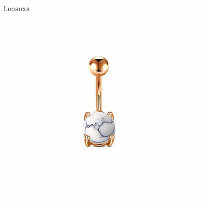 Leosoxs 1 buc. Bijuterii piercing pentru buric, cu zircon, costum personalizat cu minge de mână