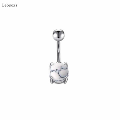Leosoxs 1 buc. Bijuterii piercing pentru buric, cu zircon, costum personalizat cu minge de mână