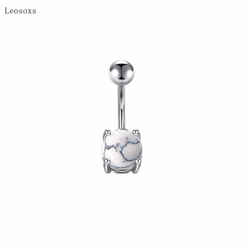 Leosoxs 1 buc. Bijuterii piercing pentru buric, cu zircon, costum personalizat cu minge de mână